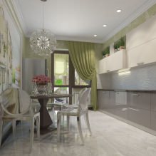 Cuisine design avec papier peint vert : 55 photos modernes d'intérieur-3