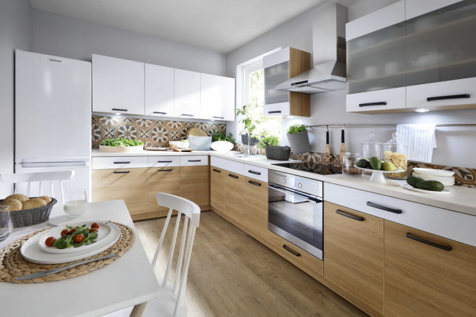 Aménagement d'angle de cuisine