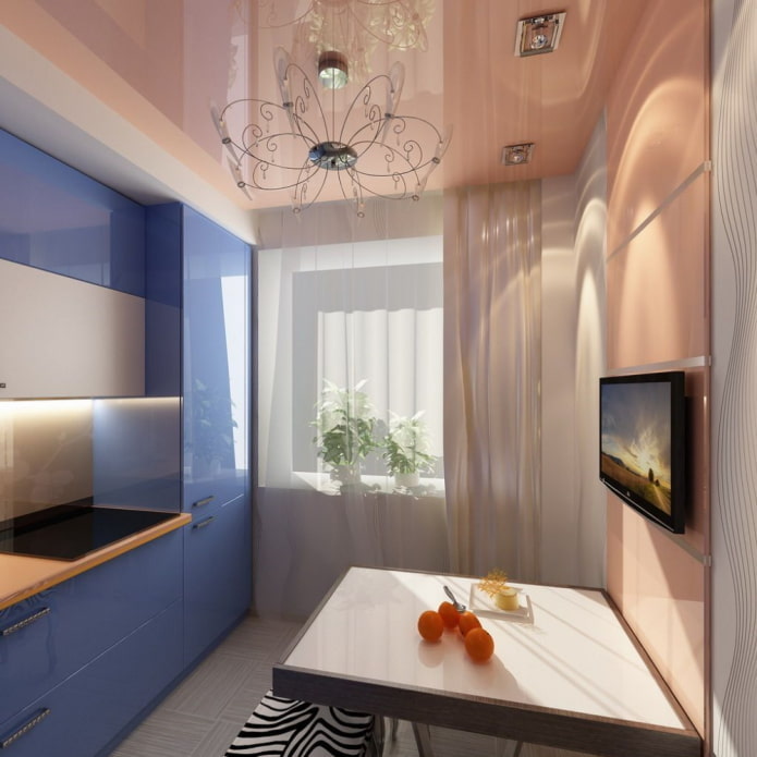 plafond tendu dans la cuisine