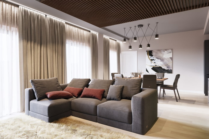 Aménagement d'un salon dans un appartement de 100 mètres carrés