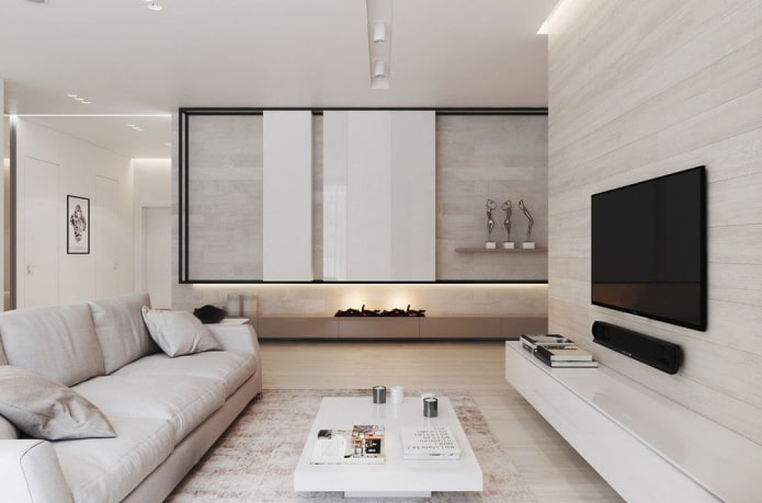 intérieur d'un appartement de trois pièces de 100 mètres carrés