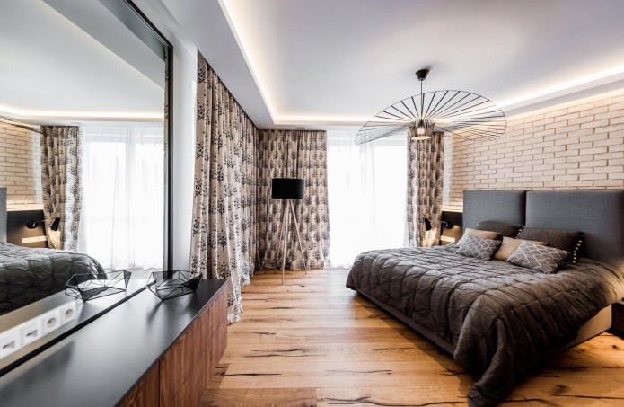 intérieur d'un appartement de deux pièces de 100 mètres carrés