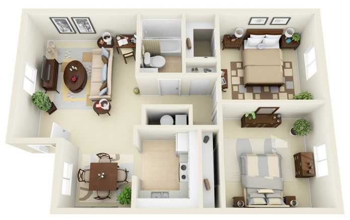 Aménagement d'un appartement de 100 mètres carrés