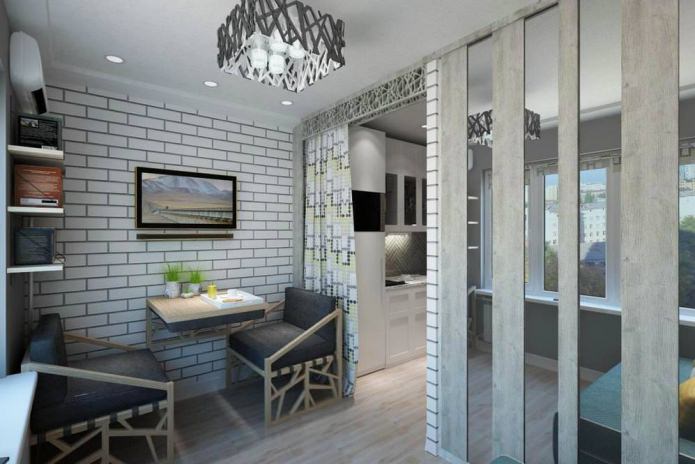 photo de l'intérieur du studio de 14 m².