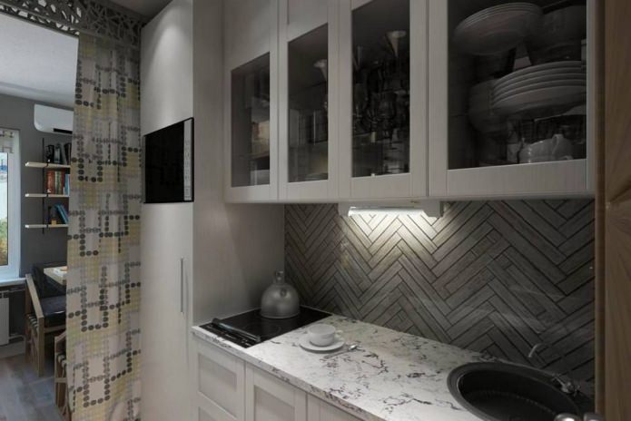 photo de l'intérieur du studio de 14 m².