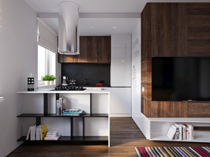 Cuisine conçue pour un appartement de 31 m²