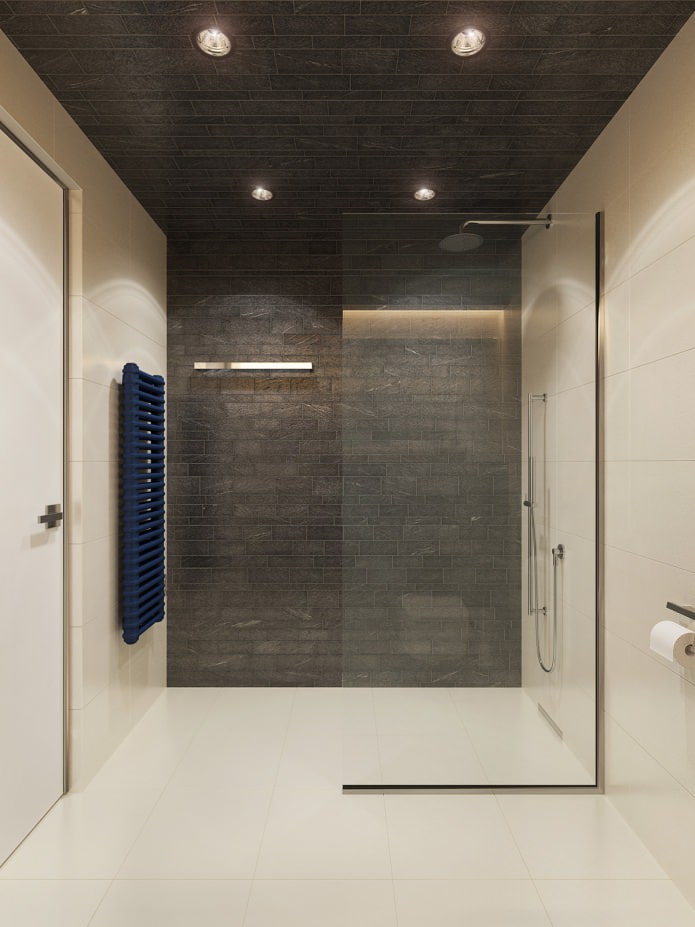 conception d'une salle de bain dans un studio