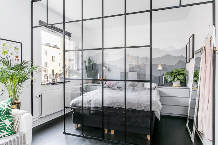 Zonage à l'intérieur d'un appartement de 35 m²