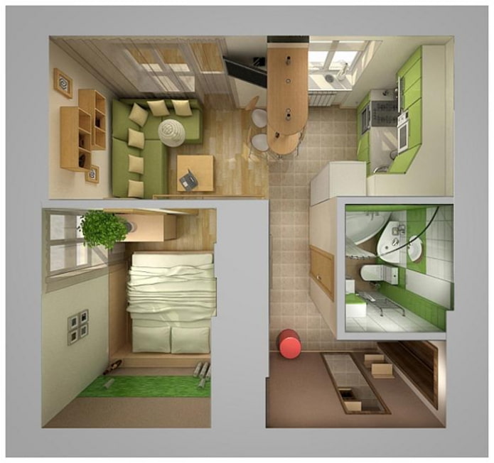 Aménagement d'un appartement de 35 m².