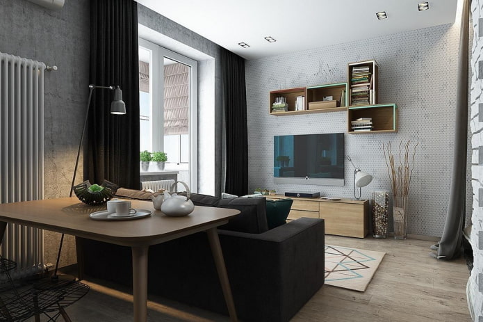 Plan d'un appartement de 36 m²