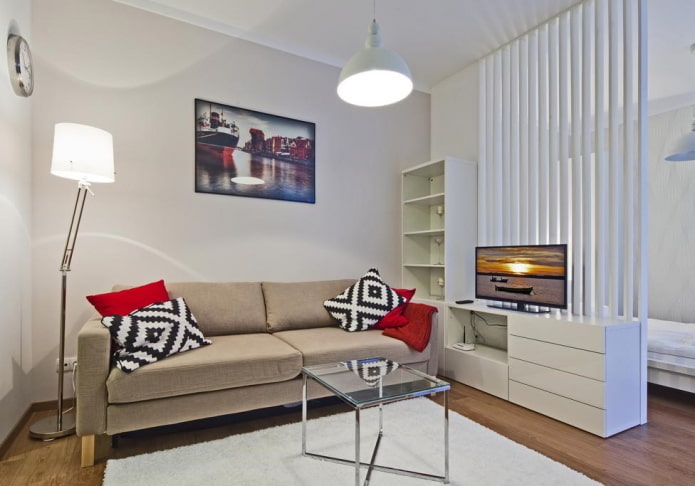 Zonage d'un appartement de 36 m²