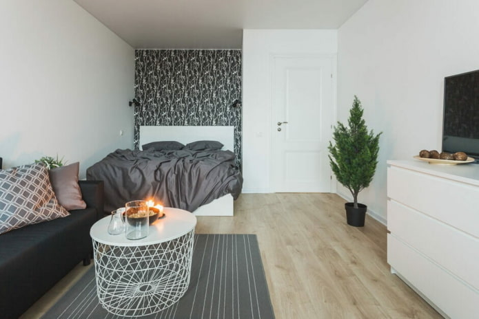Plan d'un appartement de 36 mètres carrés