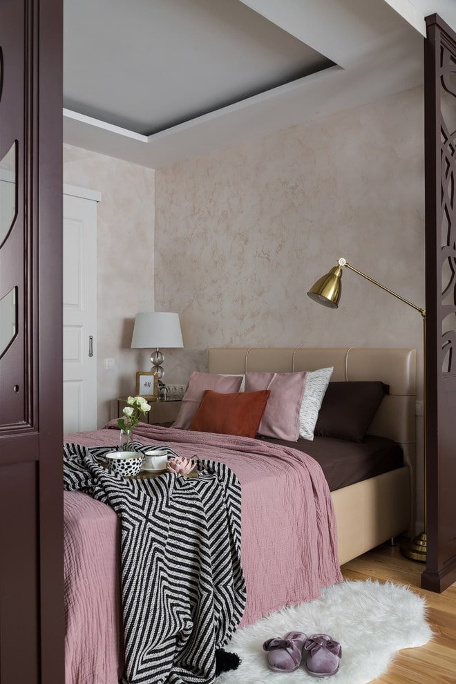 Intérieur d'une chambre dans un appartement de 36 m²