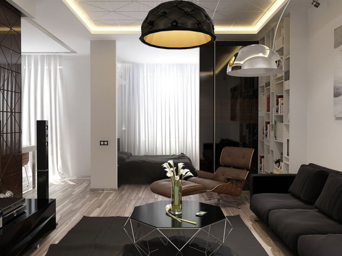 Plan d'un appartement de 36 mètres carrés