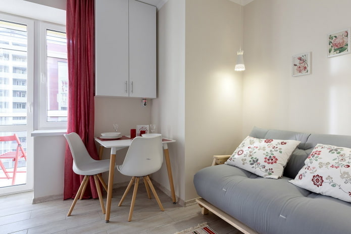 intérieur d'un appartement de 36 carrés