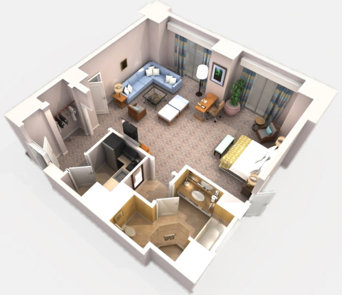 Studio de 38 m²
