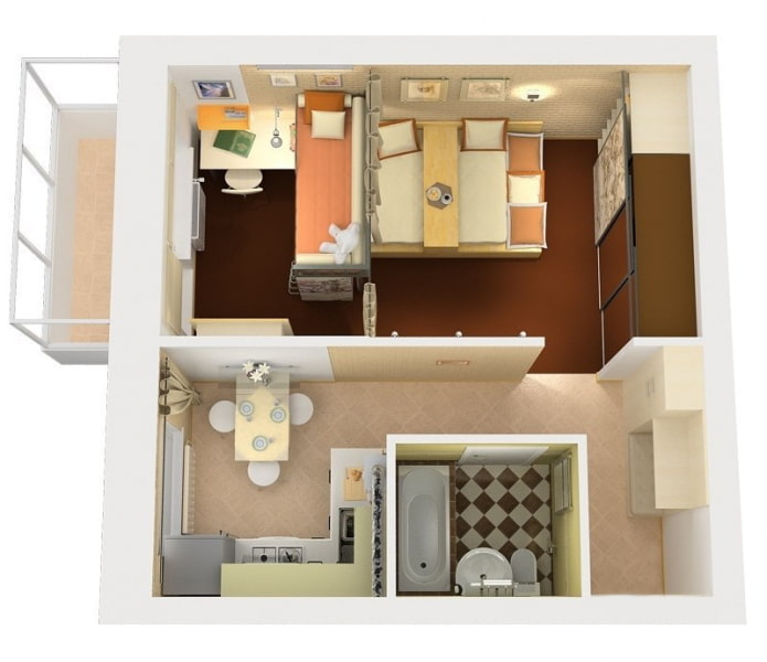 Appartement deux pièces 38 m²