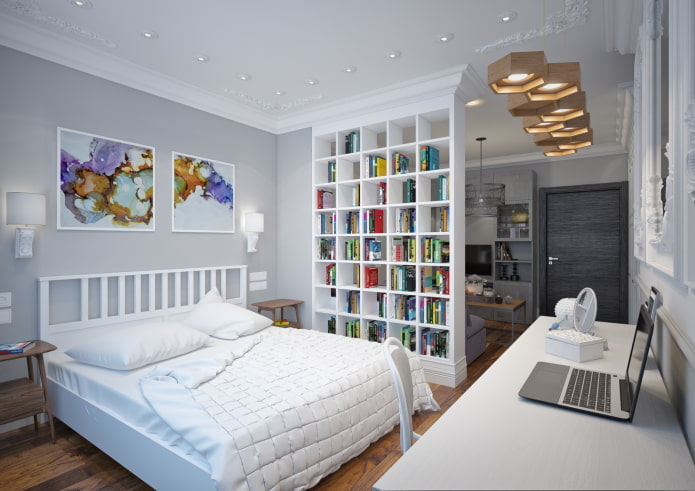 Intérieur d'un studio de 40 m²