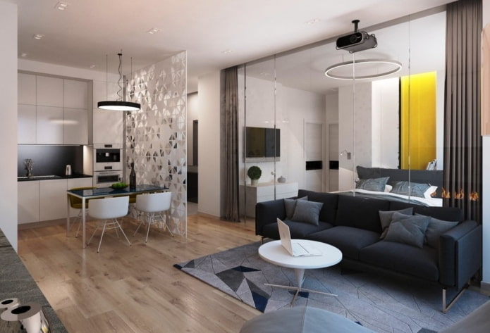 zonage d'un appartement de 40 mètres carrés