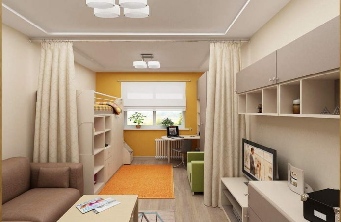 Aménagement d'une chambre d'enfant dans un appartement de 40 mètres carrés