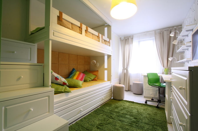 Aménagement d'une chambre d'enfant dans un appartement de 40 mètres carrés