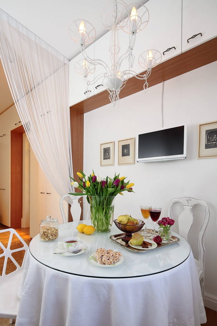 Mezzanine au-dessus de la table