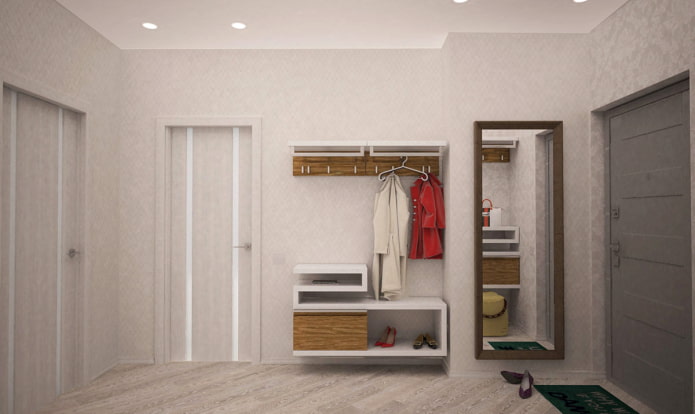 Couloir dans un appartement de 44 m²