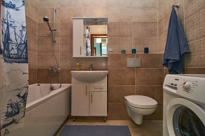 Salle de bain dans un appartement de 44 m²