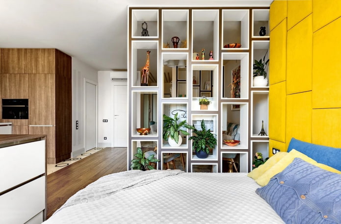 Chambre et étagères