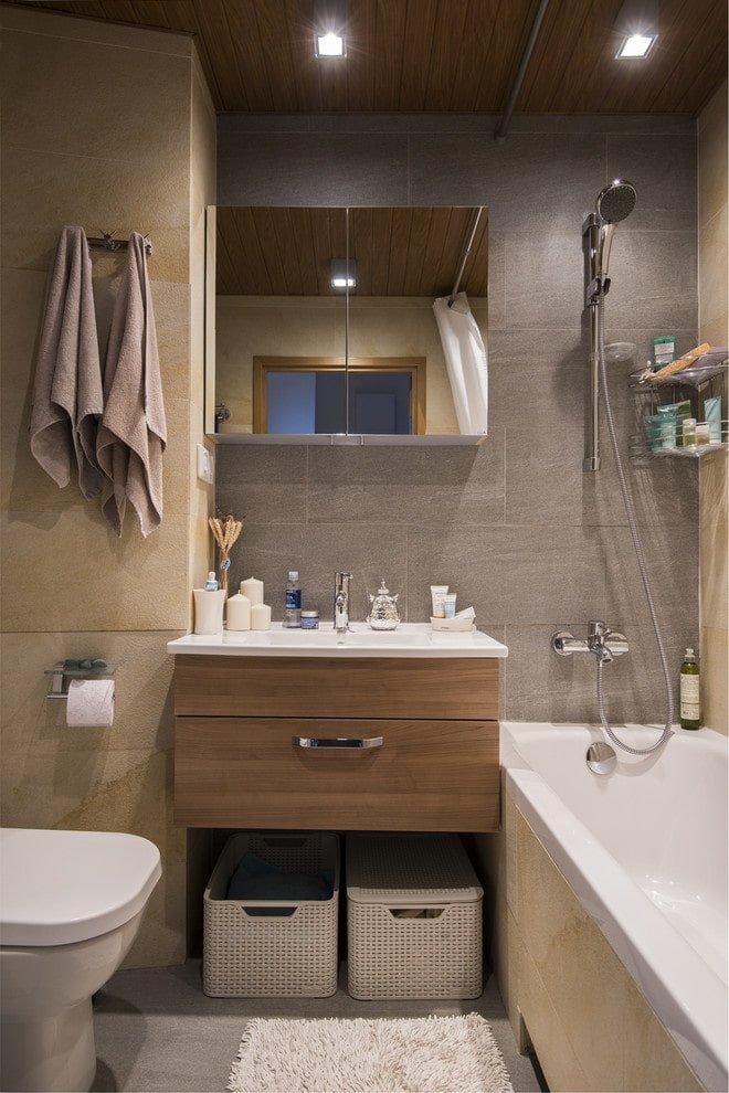 Aménagement d'une salle de bain dans un appartement de 45 m²