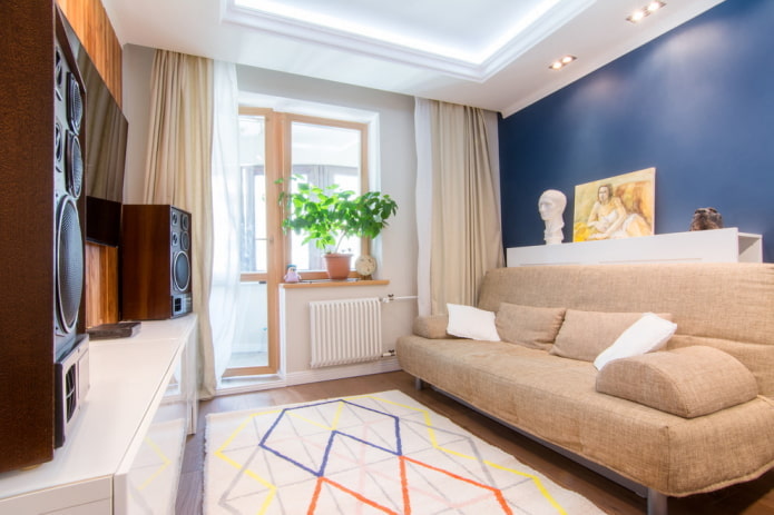 Aménagement d'un salon dans un appartement de 45 mètres carrés