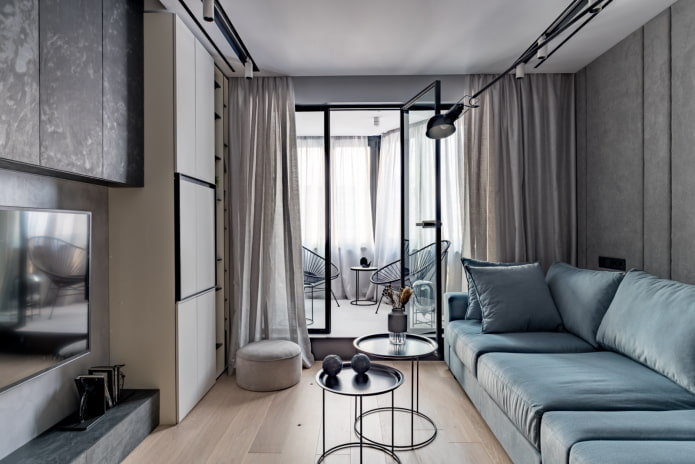 Aménagement d'un salon dans un appartement de 45 mètres carrés