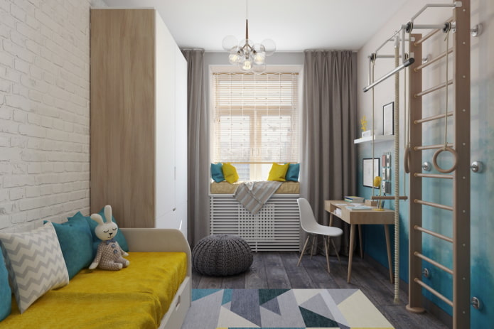 Aménagement d'une chambre d'enfant dans un appartement de 45 m²