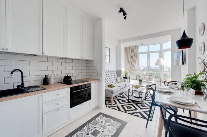 Aménagement de cuisine dans un appartement de 45 m²