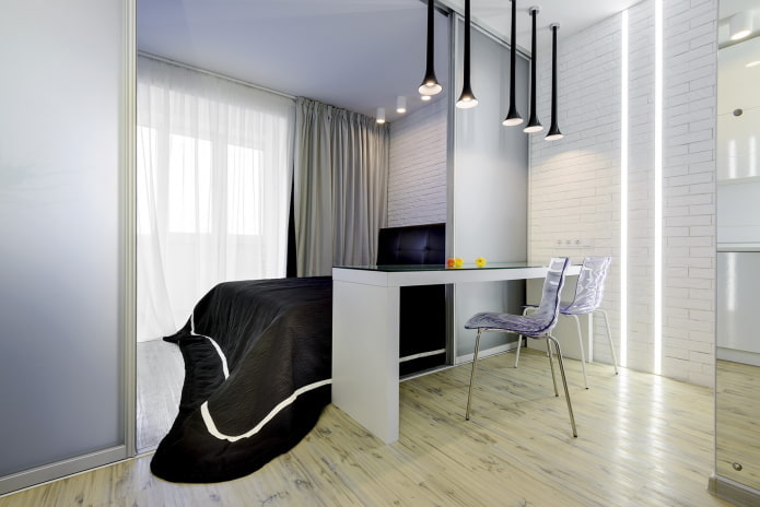 intérieur d'un studio de 45 mètres carrés