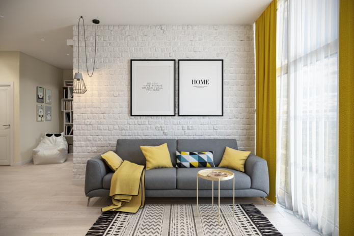 Intérieur d'un studio de 45 m²