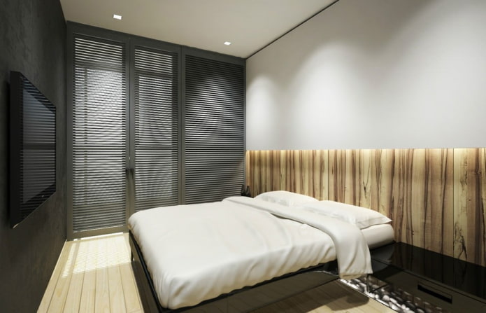Aménagement d'une chambre à coucher dans un appartement de 45 m²