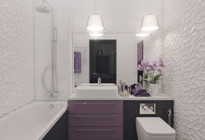 Salle de bain dans un appartement de 46 m²