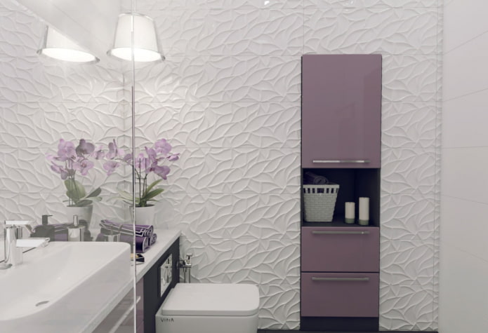Salle de bain dans un studio de 46 m²