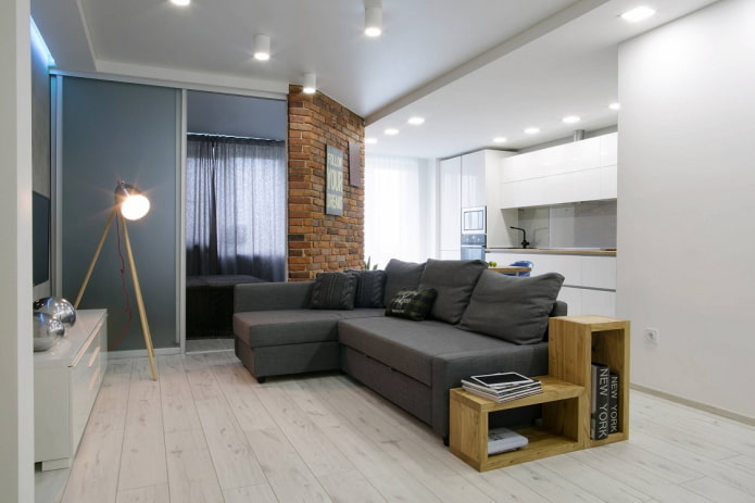 intérieur d'un studio de 50 m²