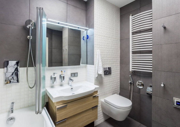 salle de bain Intérieur d'un appartement de 50 m²