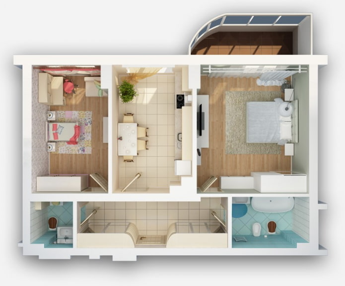 Agencement d'un appartement de 50 mètres carrés