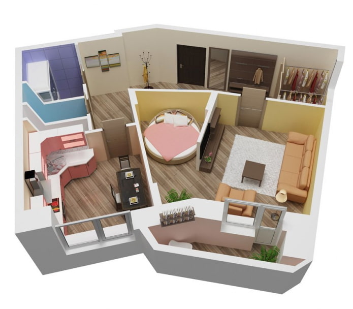 Agencement d'un appartement de 50 mètres carrés