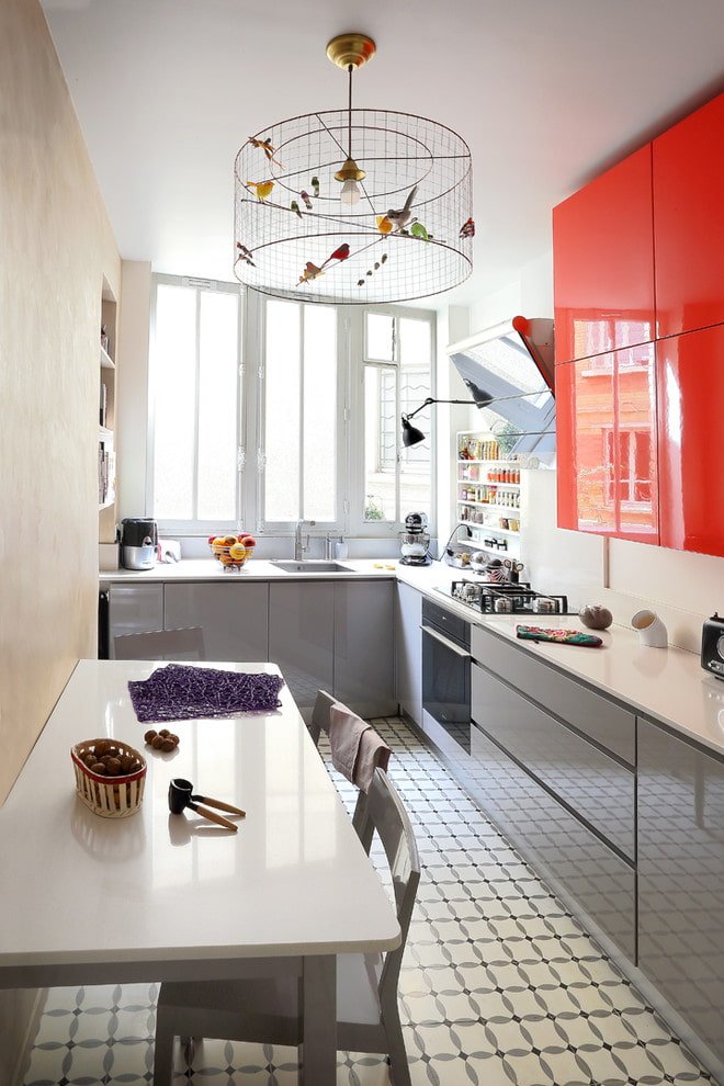 Cuisine avec des touches
