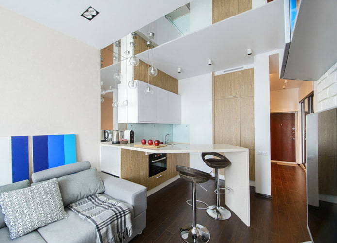 Miroirs dans le studio