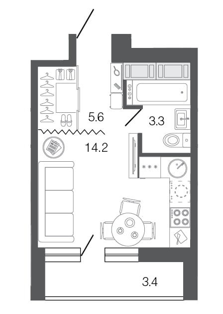 Agencements d'appartements de 18 m²