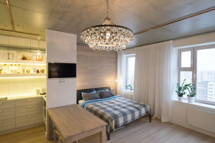 Éclairage intérieur d'un studio