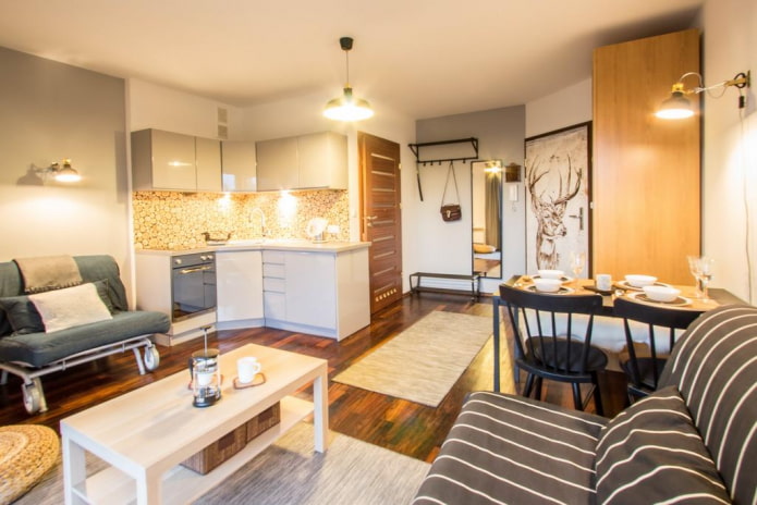 Éclairage intérieur d'un studio