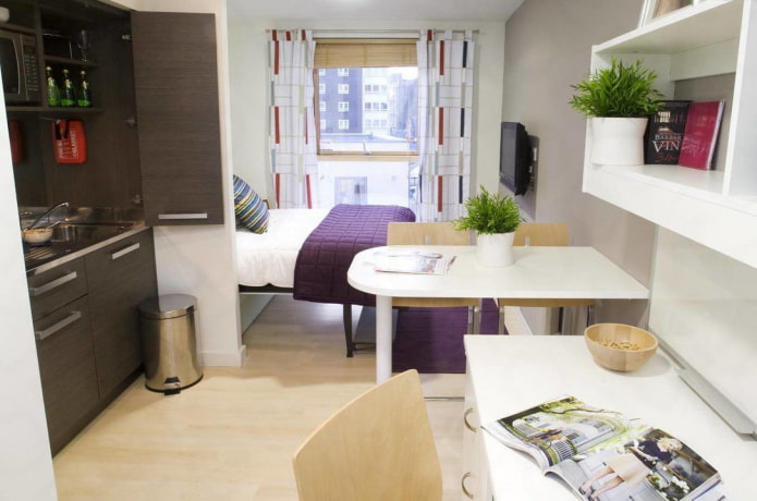 Aménagement d'un studio de 20 m².