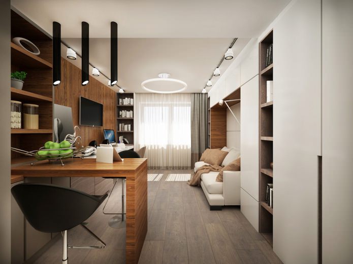 Conception moderne et fonctionnelle d'un petit appartement de 25 m².